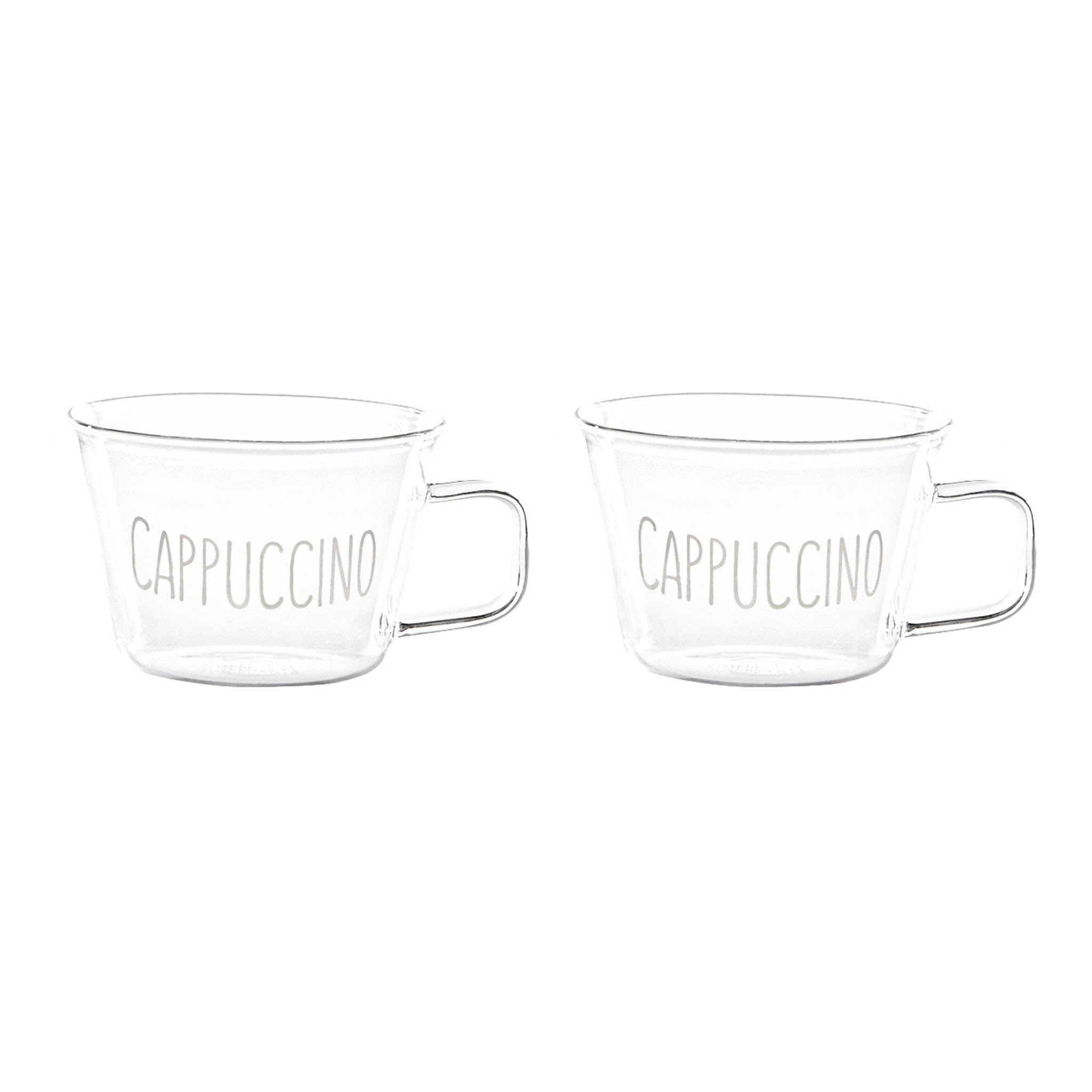 Set 2 cavity cups cappuccino