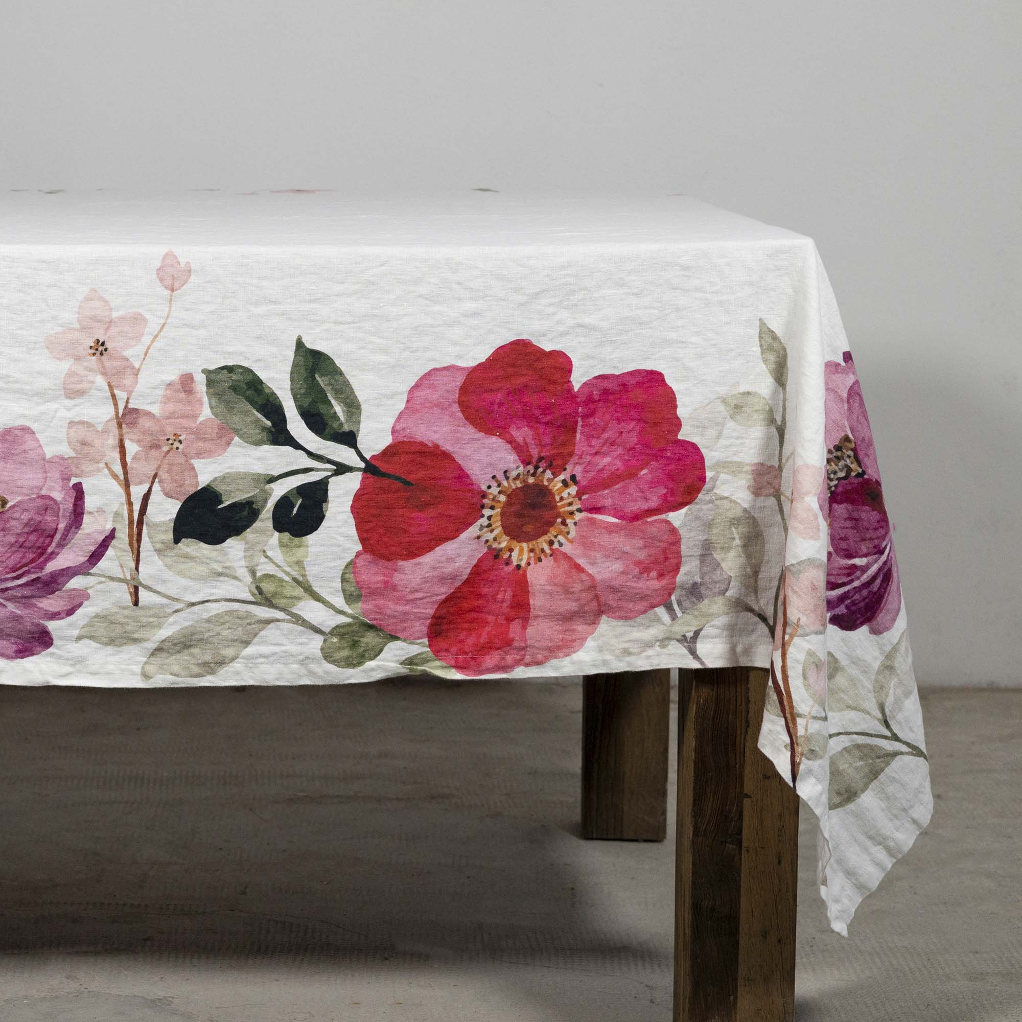Blass linen tablecloth Viole printing