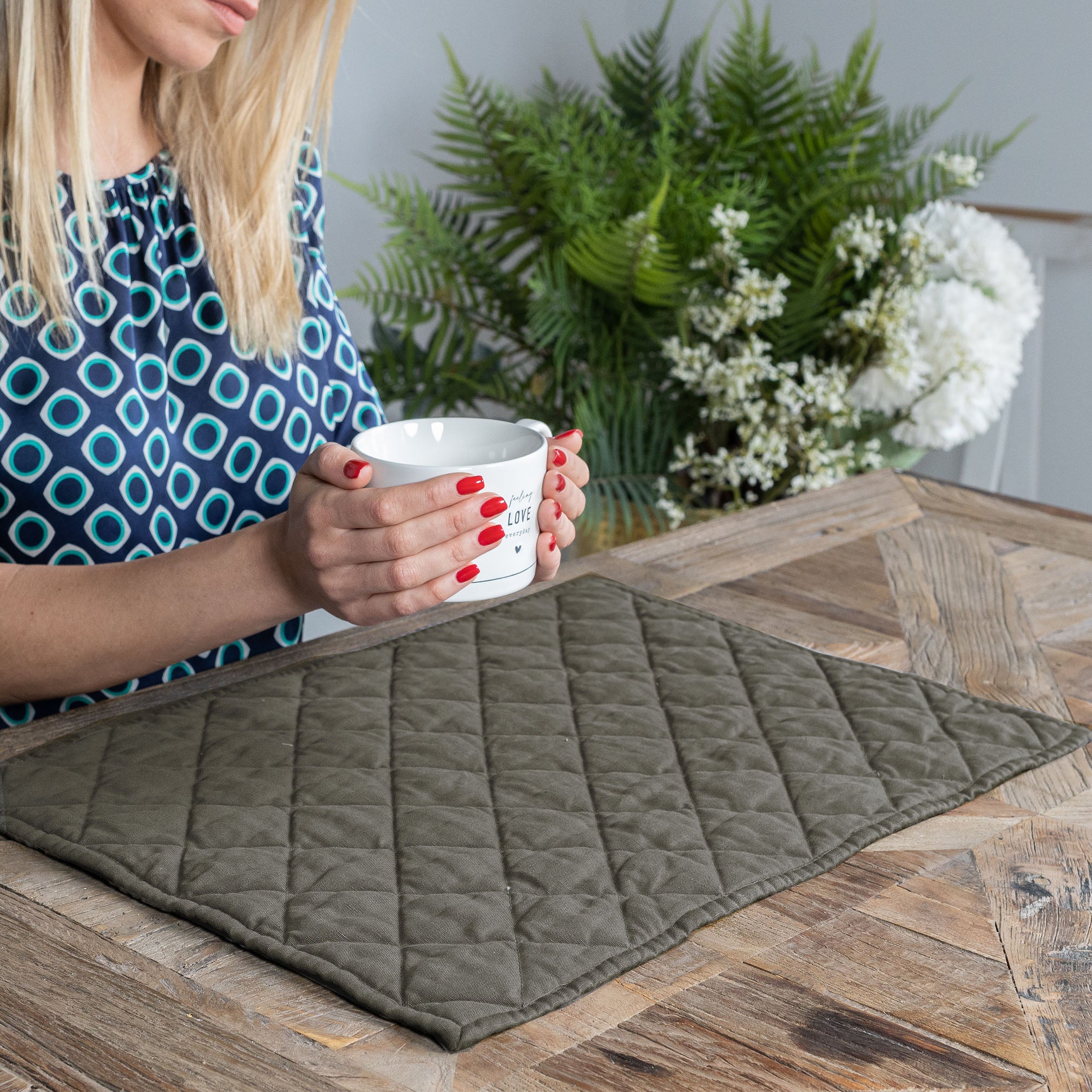 Malp padded rectangular tablecloth