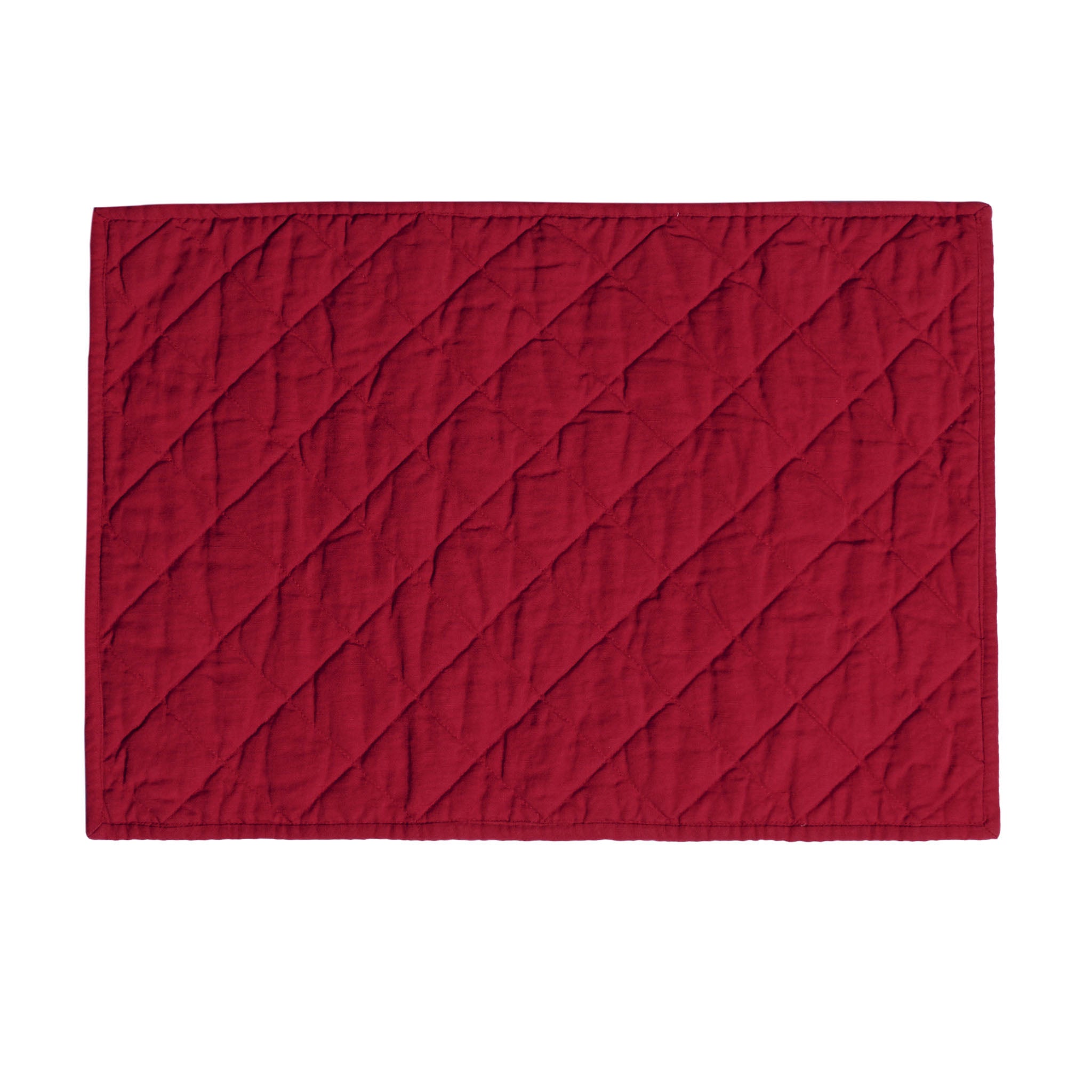 Rectangular Padded Placemat Ruby